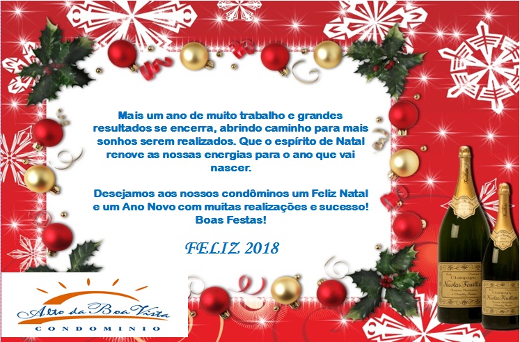 FELICITAÇÕES DE FINAL DE ANO - Notícias - Condomínio Alto da Boa Vista FELICITAÇÕES DE FINAL DE ANO - Notícias - Condomínio Alto da Boa Vista